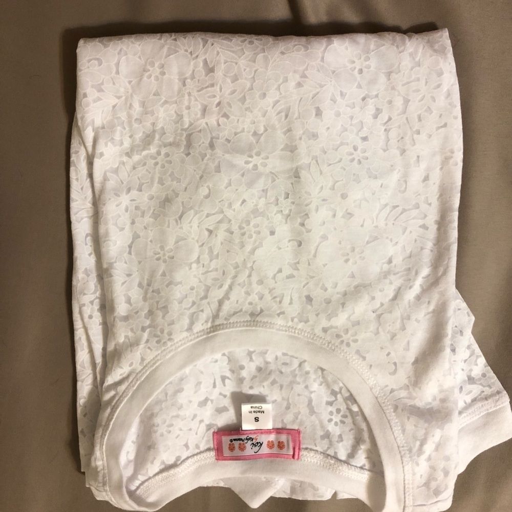NWT koi floral white long sleeve shirt